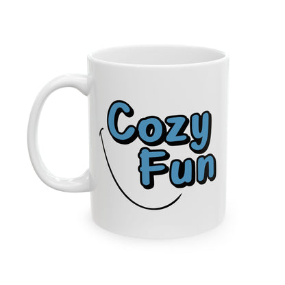 Cozy Fun Ceramic Mug, (11oz)